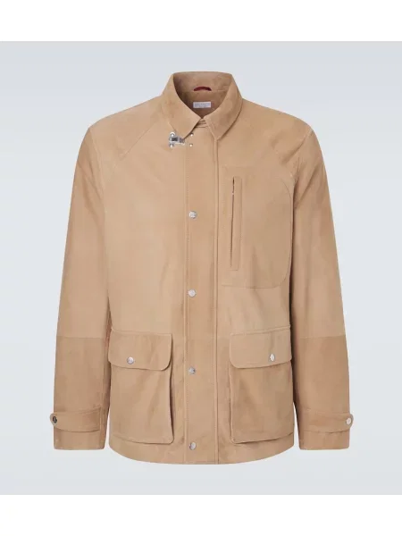 Велурено яке Brunello Cucinelli бежово