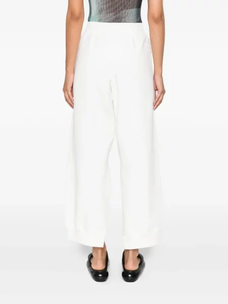 Pantaloni Mm6 Maison Margiela cu imagine alergare alb