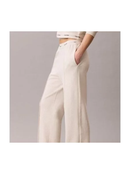 Calvin Klein Jeans Pantaloni trening Crem alb