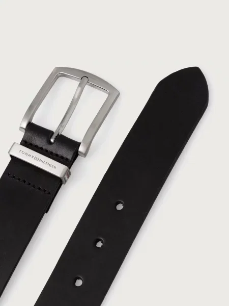 Tommy Hilfiger Curea de piele Denton Corp negru