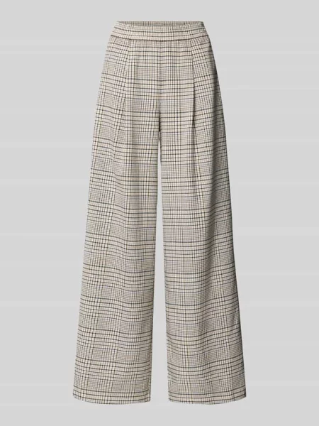 Szerokie spodnie z dodatkiem Marc O'polo Denim beżowe