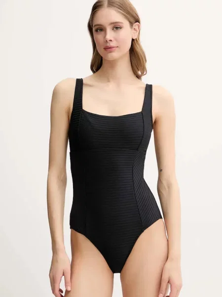 Jednodílné plavky Rip Curl mírně vyztužený košík černá