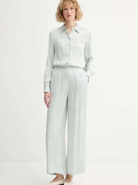 Calvin Klein srajca viskozna zelena