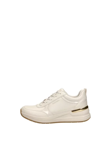 Sneakersy Skechers koronkowe beżowe