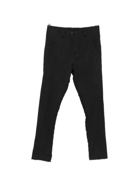 Cu centură pantaloni Masnada cu model herringbone negru