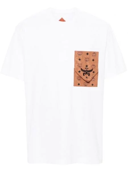 Tricou Mcm cu imagine alb