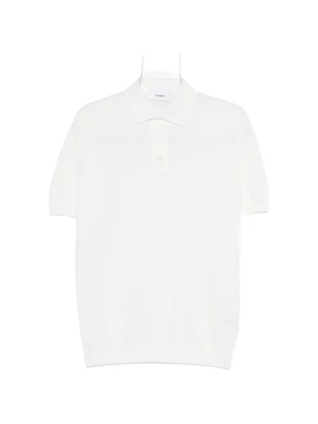 Polo Lardini scurt alb