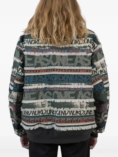 Žakardinė bomber striukė Sacai mėlyna