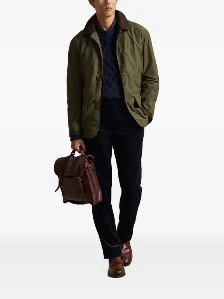 Șosete Polo Ralph Lauren cu broderie în carouri de flanelă verde