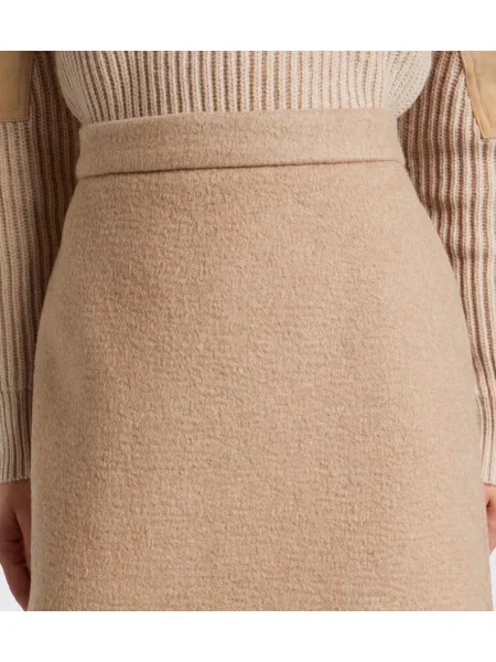 Fustă Max Mara de mohair maro