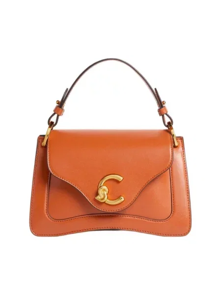 Torebka Coccinelle skórzana brązowa