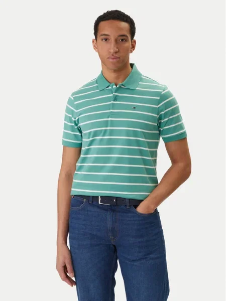Tommy Jeans Tricou polo verde