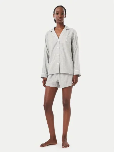 LAUREN RALPH LAUREN Πιτζάμα Regular Fit γκρι