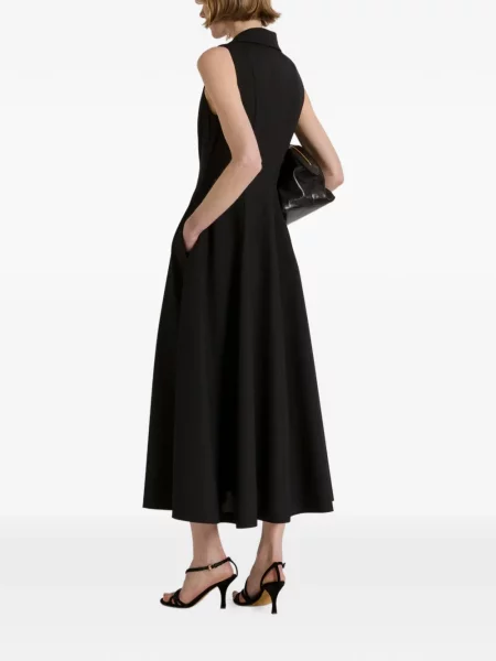 Rochie midi Alberta Ferretti fără mâneci negru