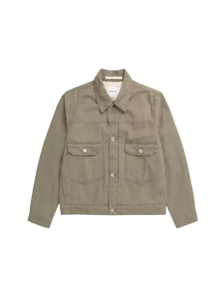 Kurtka jeansowa Norse Projects zielona