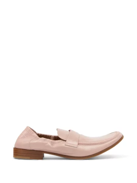 Balerini Mm6 Maison Margiela din piele cu bretele roz