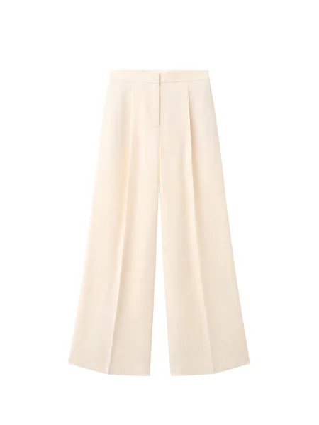MANGO Pantaloni cu dungă MARIANA șamoa