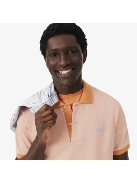 Lacoste Koszulka Polo Classic Fit pomarańczowa