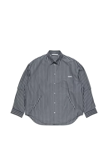 Cămașă Acne Studios cu dungi albastru