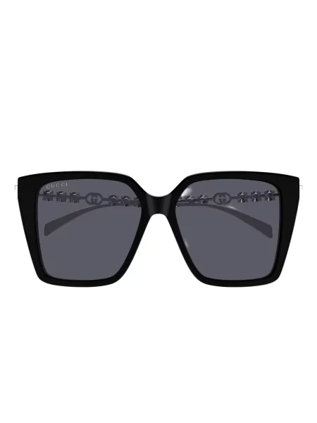 Ochelari de soare Gucci Eyewear cu imprimeu geometric negru