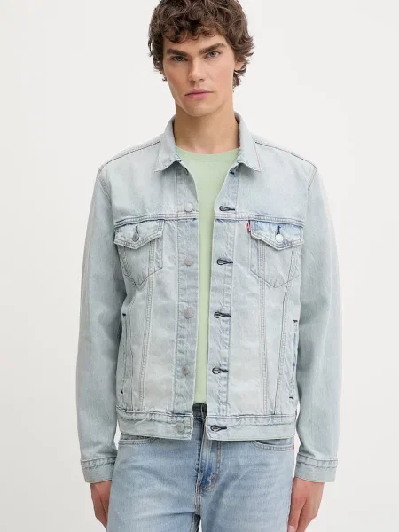 Levi's geacă jeans THE JACKET albastru