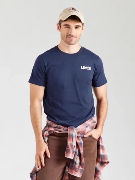 LEVI'S ® Tricou albastru închis alb