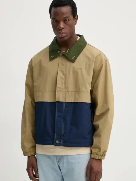 Яке Levi's REX REV CANVAS JKT зелено преходен модел бежово