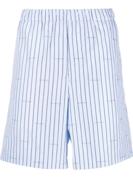 Pantaloni scurți Givenchy cu autograf albastru