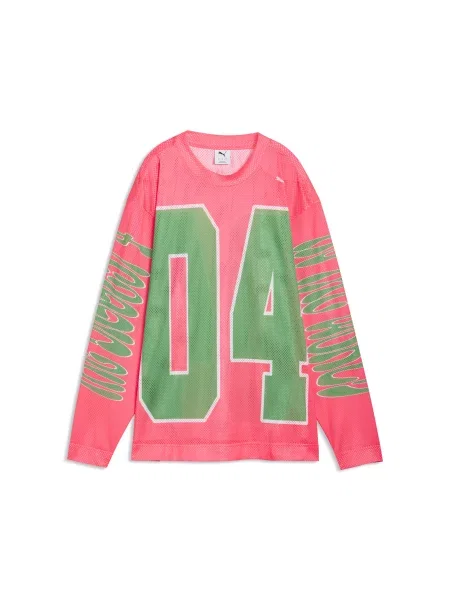 PUMA koszulka Flau'jae Oversized z długim rękawem Akcesoria różowy