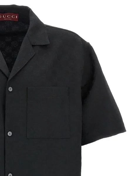 Cămașă Gucci din jacard negru