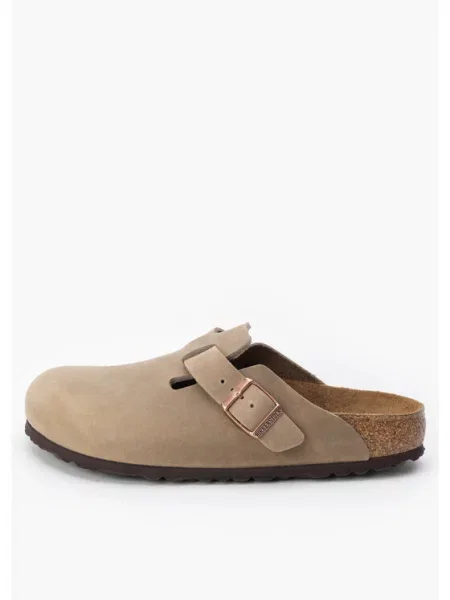 Кожаные вьетнамки Birkenstock без косточек коричневые