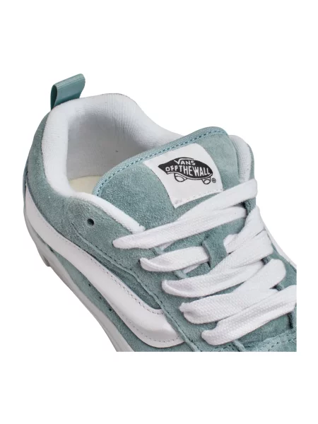 Sneakersy Vans zamszowe z paskiem niebieskie