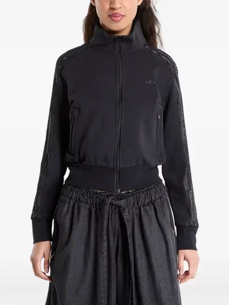 Krajkový svetr Adidas černý