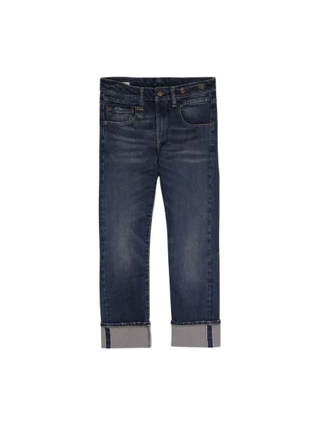 Jeansy straight leg dziecięce R13 niebieskie