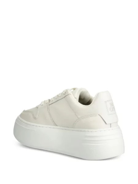 Sneakerși Marc O'polo din piele cu platformă alb