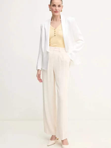 Піджак BOSS однобортний однотонний білий