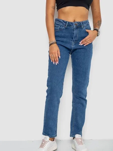 Джинси мом Ager синій