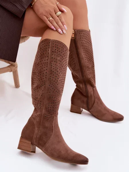 Gležnjarji Vinceza z nizko peto rjava