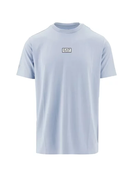 Tricou Ea7 Emporio Armani cu autograf albastru