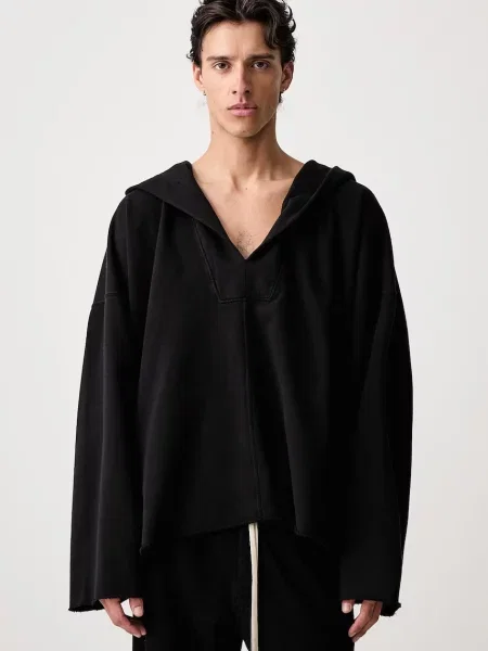 Rick Owens DRKSHDW Kaftan hanorac cu glugă din pentru bărbați