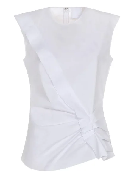 Bluzka Mantu z falbankami biała