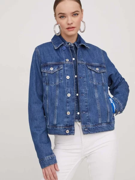 Karl Lagerfeld Jeans Geacă de blugi albastru