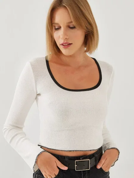 Bianco Lucci Tricou murdar alb