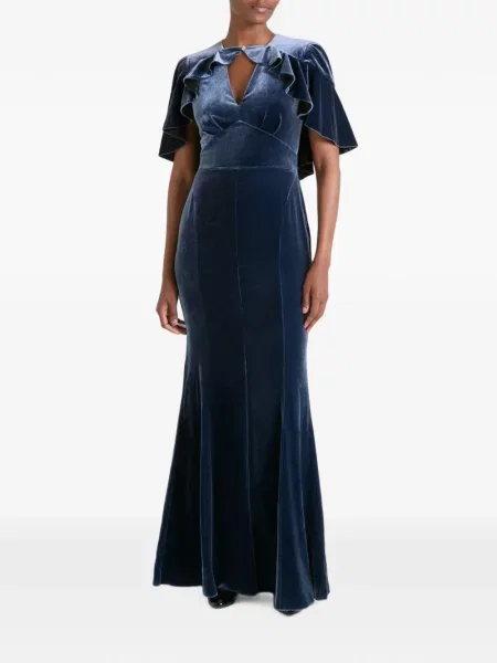 Rochie maxi Temperley London albastru