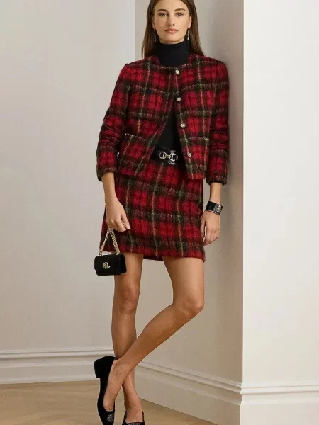 Krilo z dodatkom volne Lauren Ralph Lauren rdeča