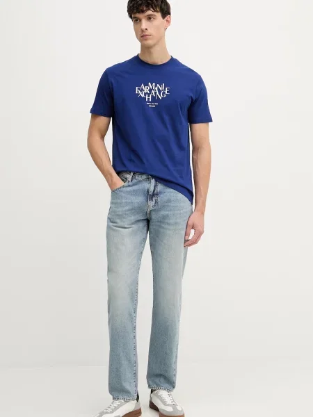 Armani Exchange kratka majica modra