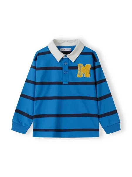 MINOTI Tricou albastru regal / galben negru