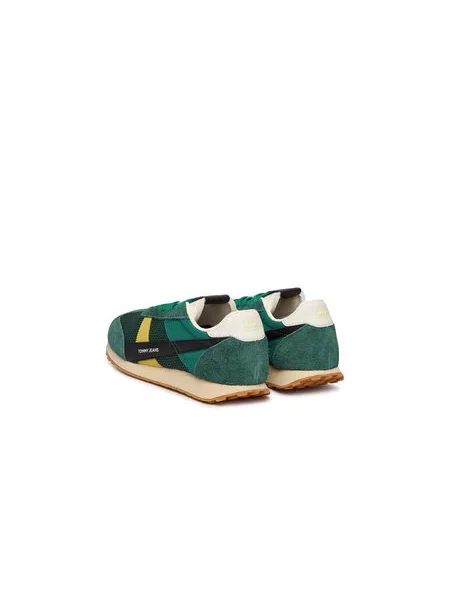 Laisvalaikio batai Tommy Jeans Retro Runner Archive Open Mesh žalia