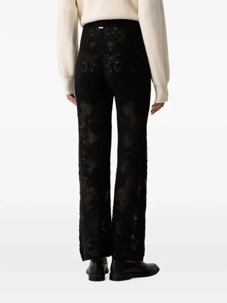Pantaloni Twinset tricotate negru