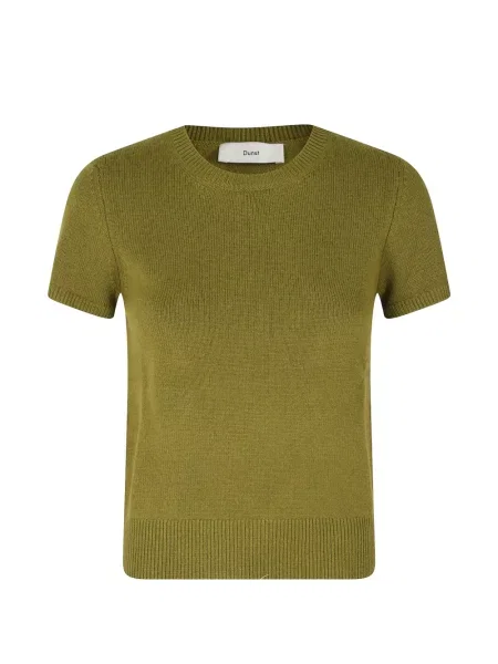 Scurt top Dunst cu decolteu rotund verde